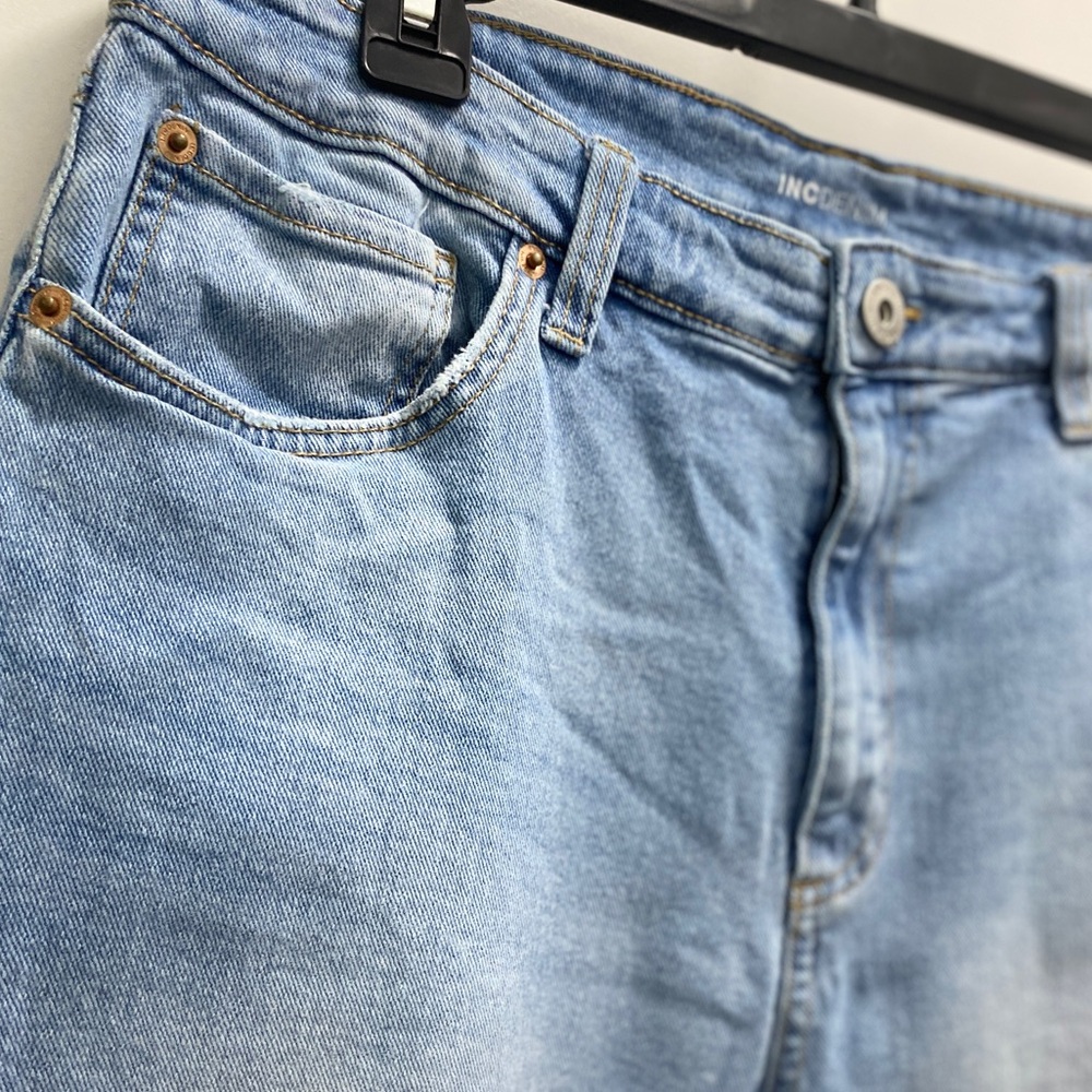Inc international concepts, Size 14, light blue, distressed, straight leg jeans